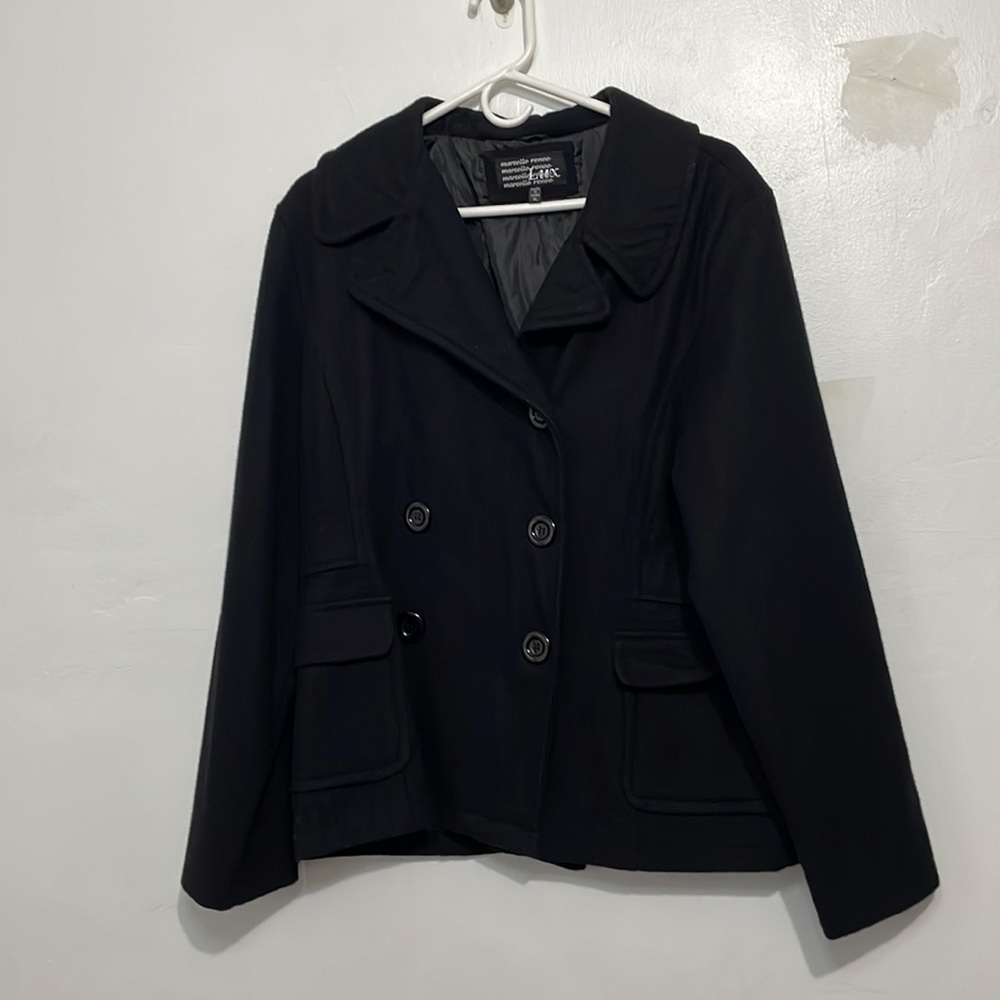 Size XL Women’s Marcelle Renee Lux Black Coat